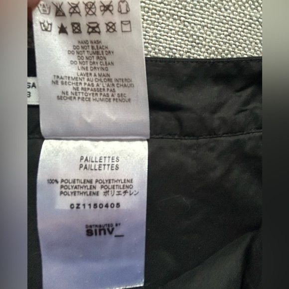 See By Chloe Women's Sequin Metallic Mini Skirt In Bronze Size 8 - Picture 9 of 10